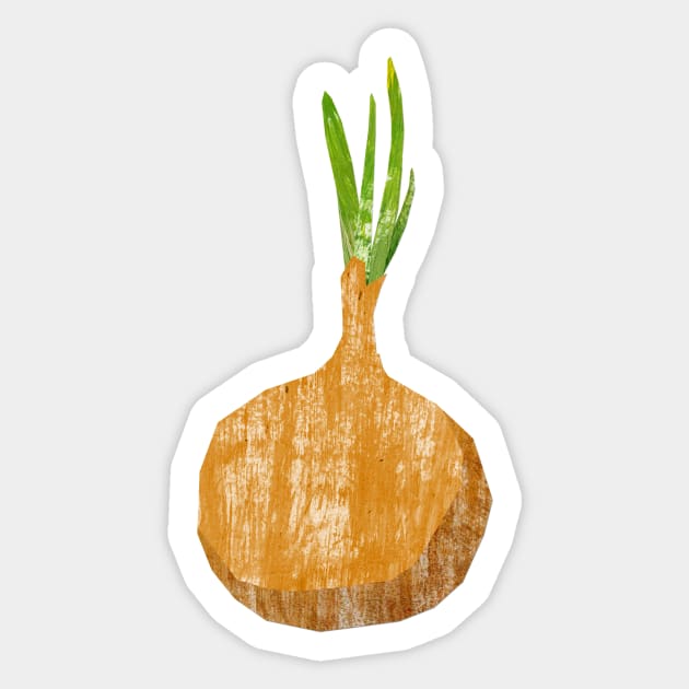 Green onion Sticker by Babban Gaelg